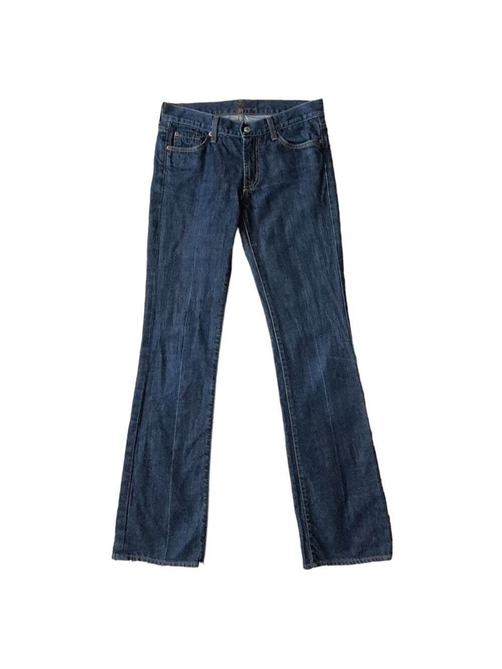 7 for all Mankind Bootcut Jeans, Med Wash, Womens Size 27 Low Rise